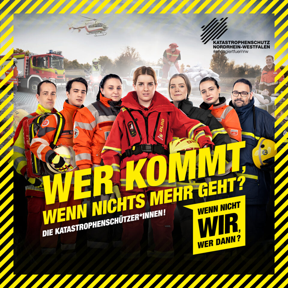 Katastrophenschutz NRW Kampagne DLRG